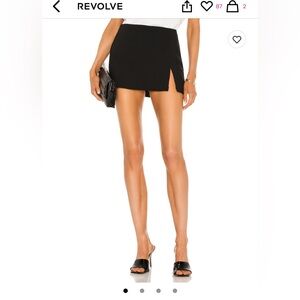 Dale Skort in Black Amanda Uprichard